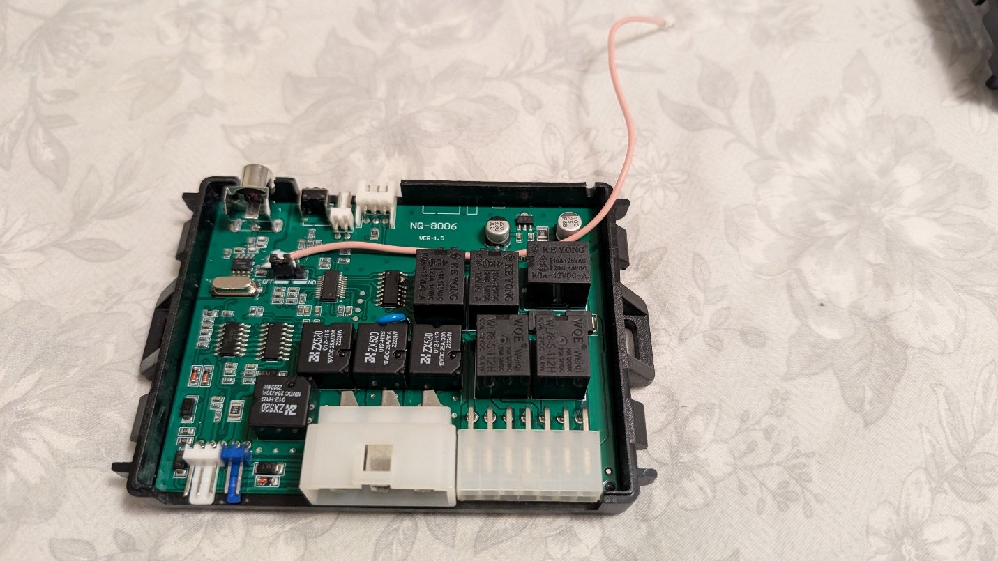 The soldered tap wire, with a dab of insulating epoxy added so bending it won't damage the connection.