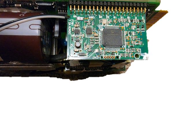 Daughterboard carrying the PIC microcontroller.