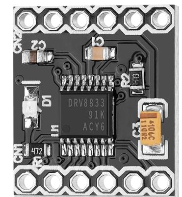 The DRV8833 motor driver module used to drive the motorized knob.