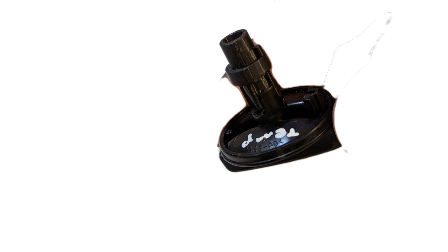 Photo of the reinforced shaft inserted into the knob assembly.