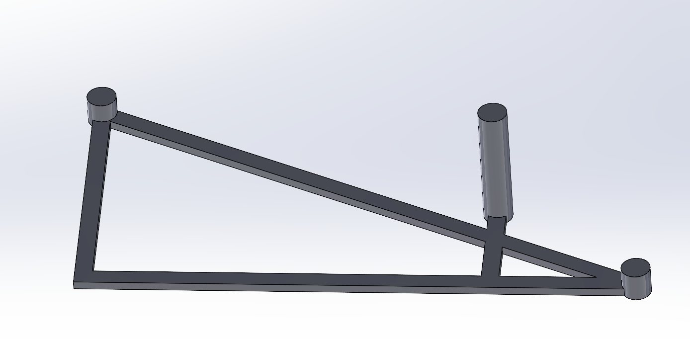 A minimal 3D printed test skeleton with protrusions marking the measured hole locations.