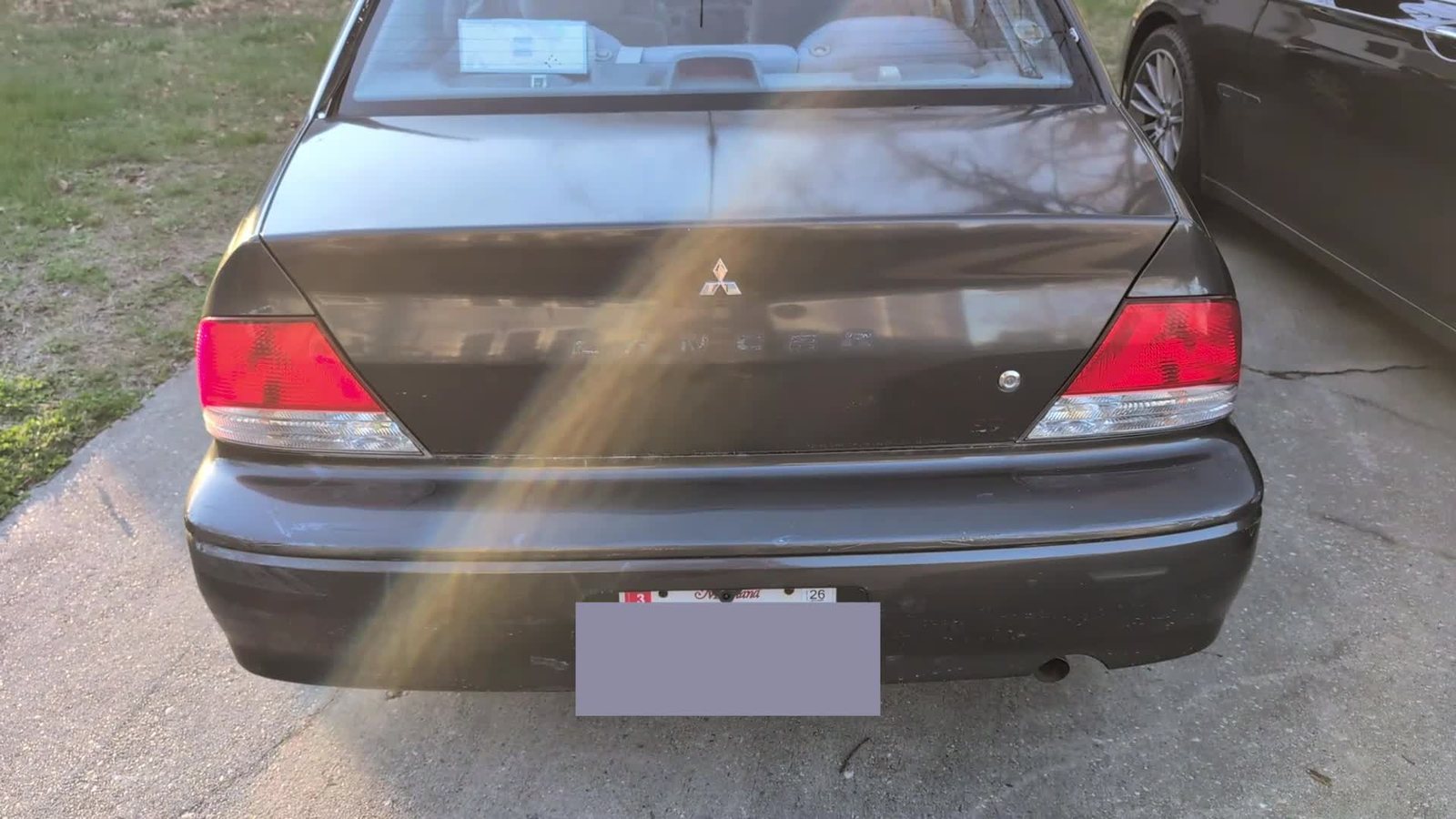 The Lancer's trunk popped open after asking Alexa to open the car trunk.