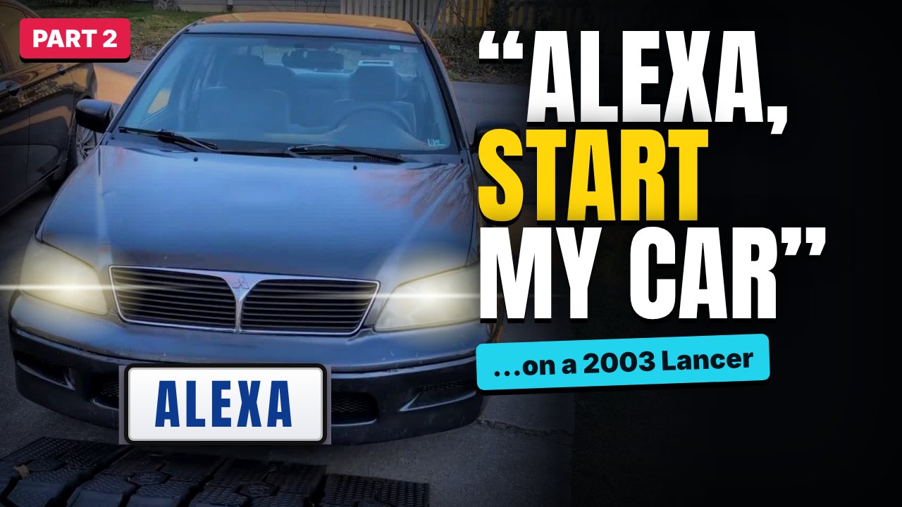 Part 2 video thumbnail: "Alexa, start my car" on a 2003 Lancer